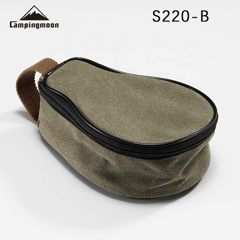 Food Snacks Delivery - กระเป๋าผ้าแคนวาส CAMPINGMOON S220-B ขนาดเล็ก 21x15x9 ซม.