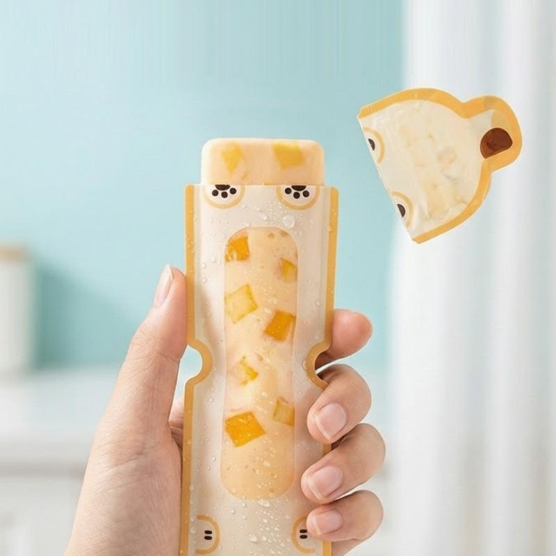 ถุงทำไอศกรีมแท่งลายการ์ตูนน่าร - Healthy Snacks Food บทวิจารณ์และราคา
