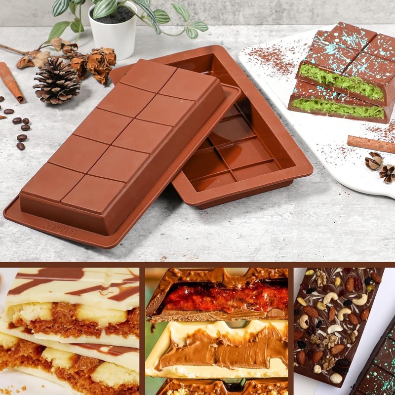 ช็อกโกแลตบาร์แม่พิมพ์ซิลิโคนบา - Protein Bar บทวิจารณ์และราคา